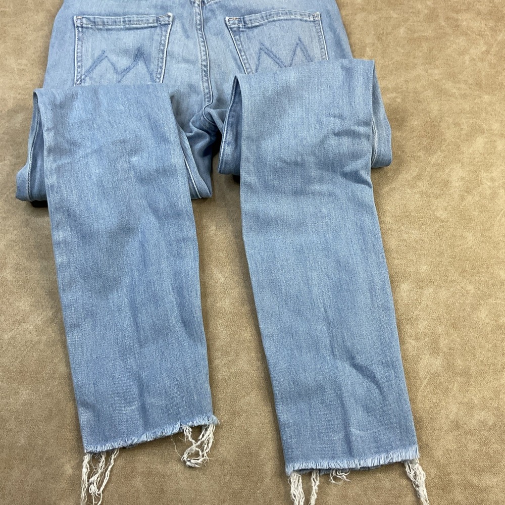 Mother Jeans High Waisted Looker Ankle Fray Denim in Hold‎ My Hand Women Sz 25 - Picture 9 of 11